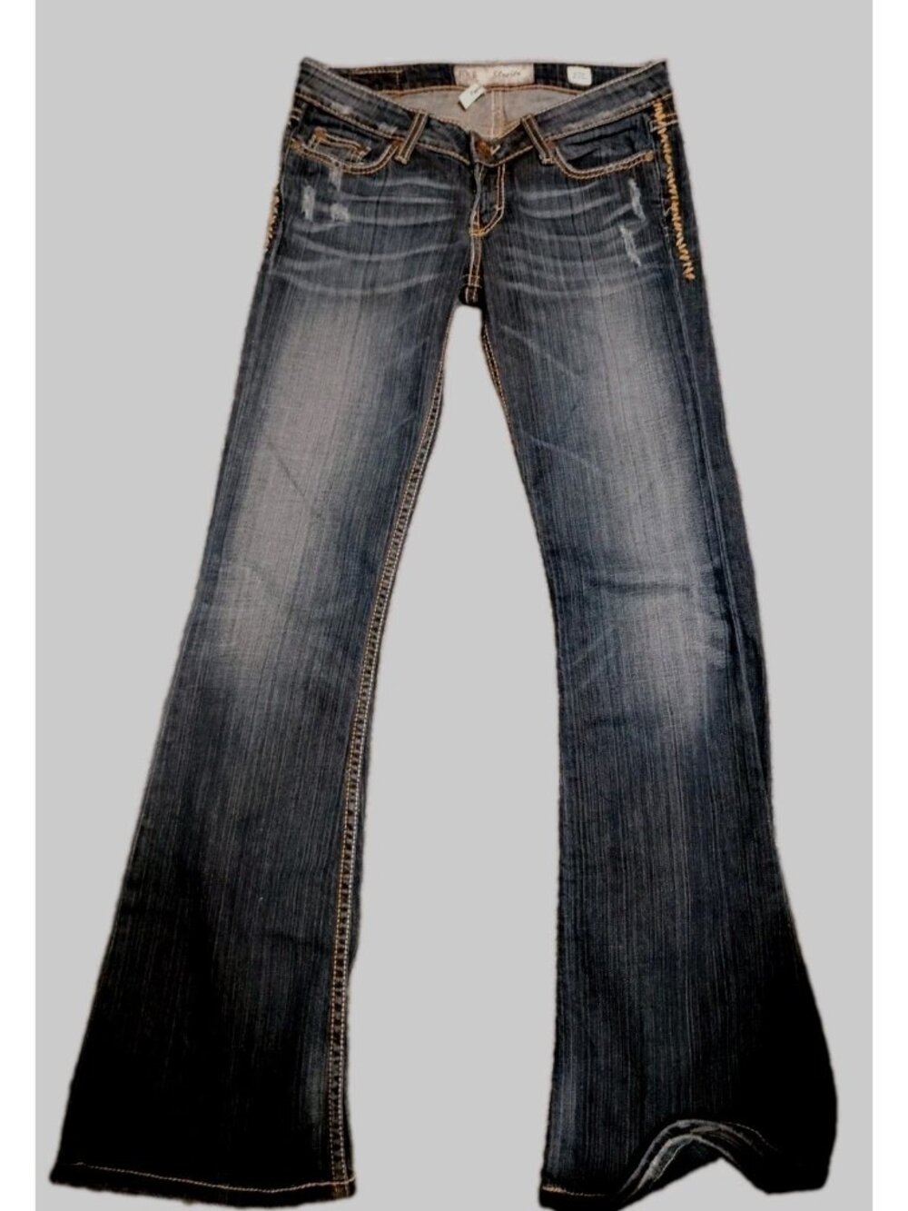 BKE Buckle Starlite 30x33 Jeans 27L Women's Flare Distressed Low Rise Western